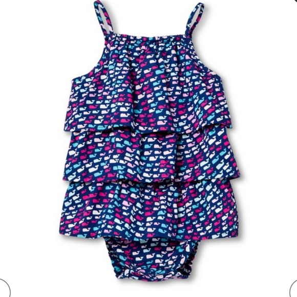 Vineyard Vines Other - Vineyard Vines Baby Ruffle Whale Onesie 12mo